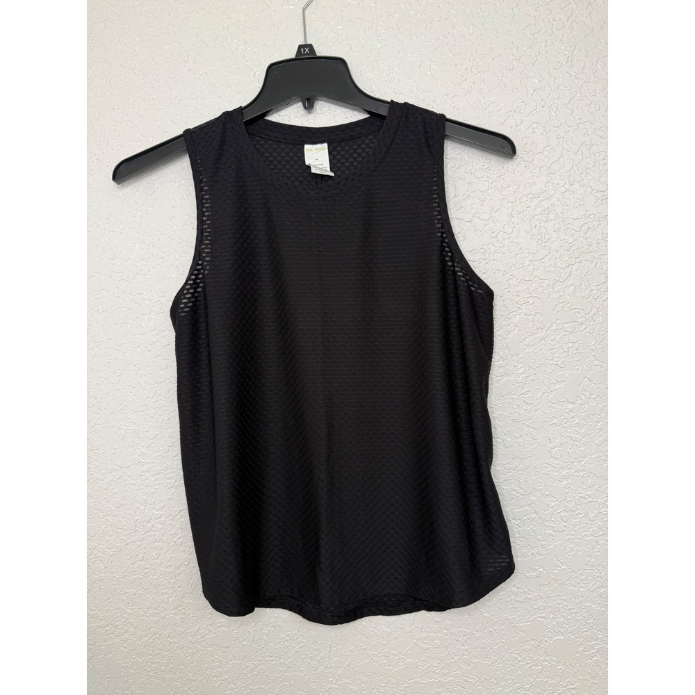Tek Gear Dry‎ Tek Black Mesh Textured Sleeveless Activewear Tank Top Womens M